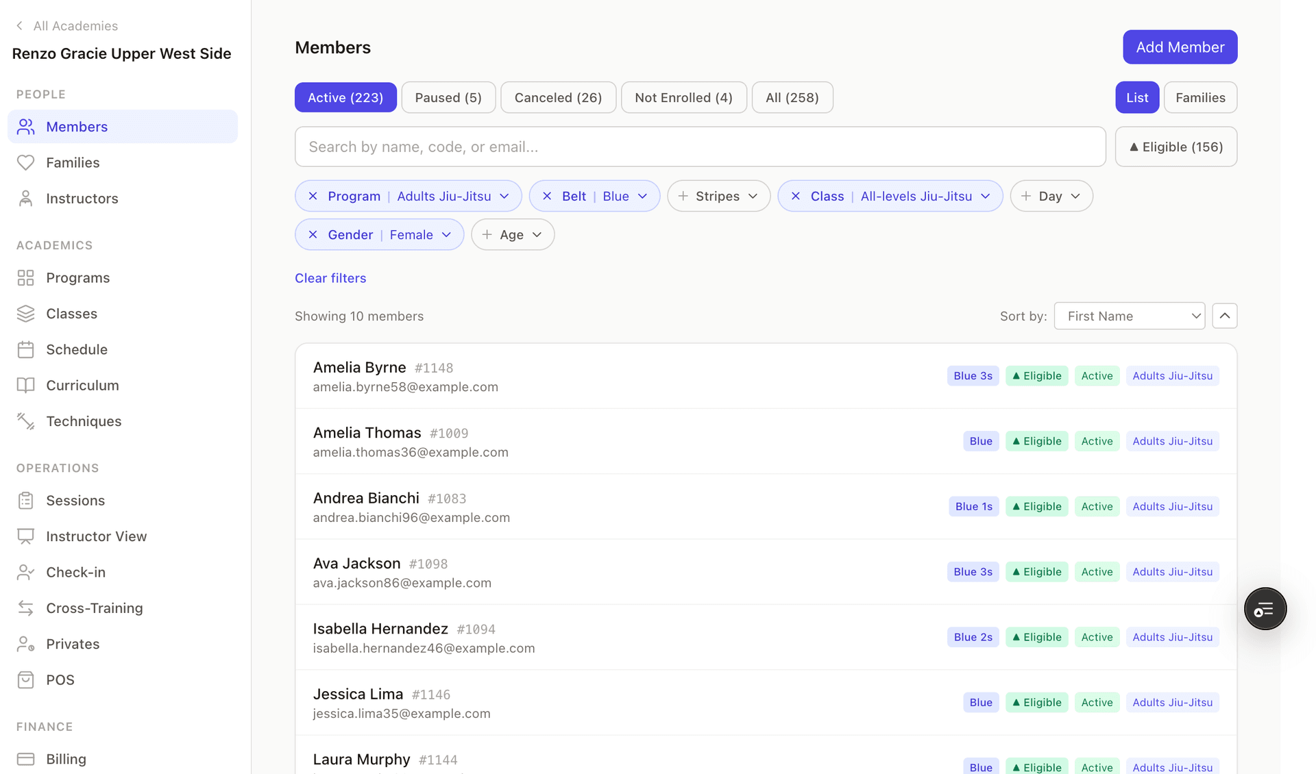 Kiso Jiu-Jitsu platform preview